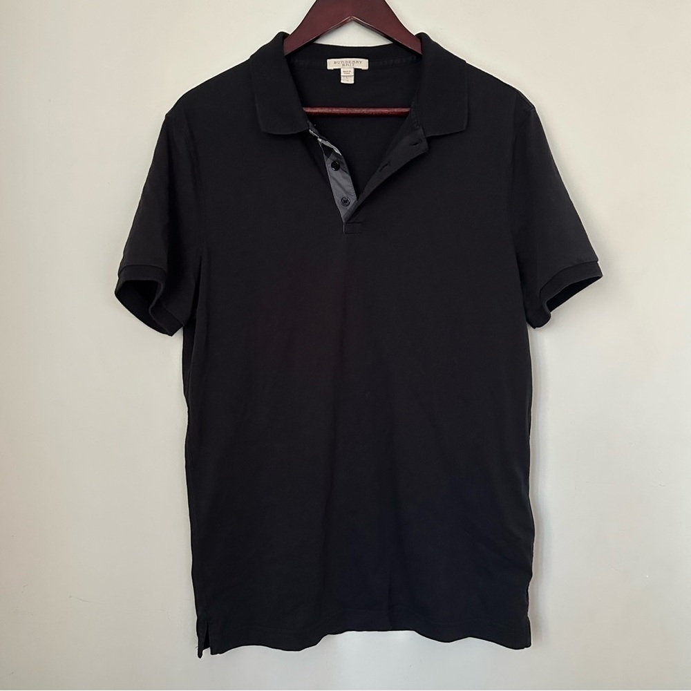 Burberry | Black Collared Polo | Large